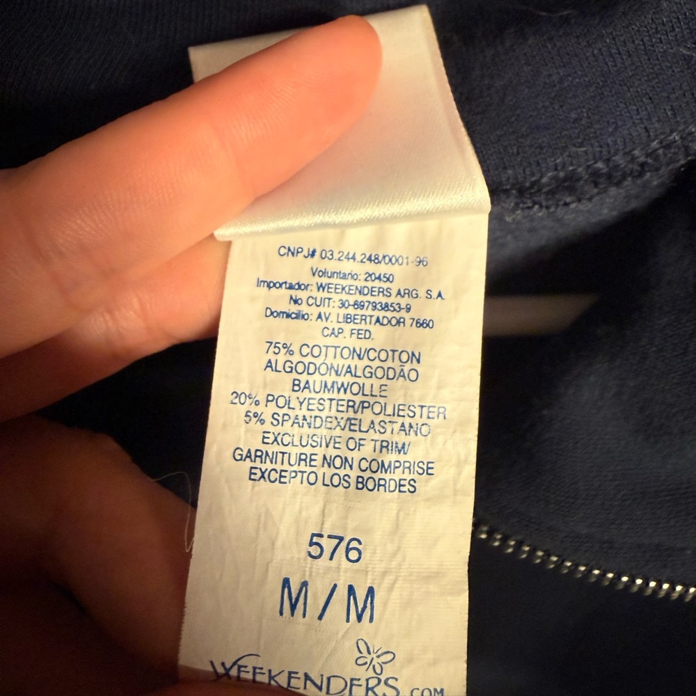 Weekenders Blue Full-Zip Sweatshirt - Picture 4 of 4